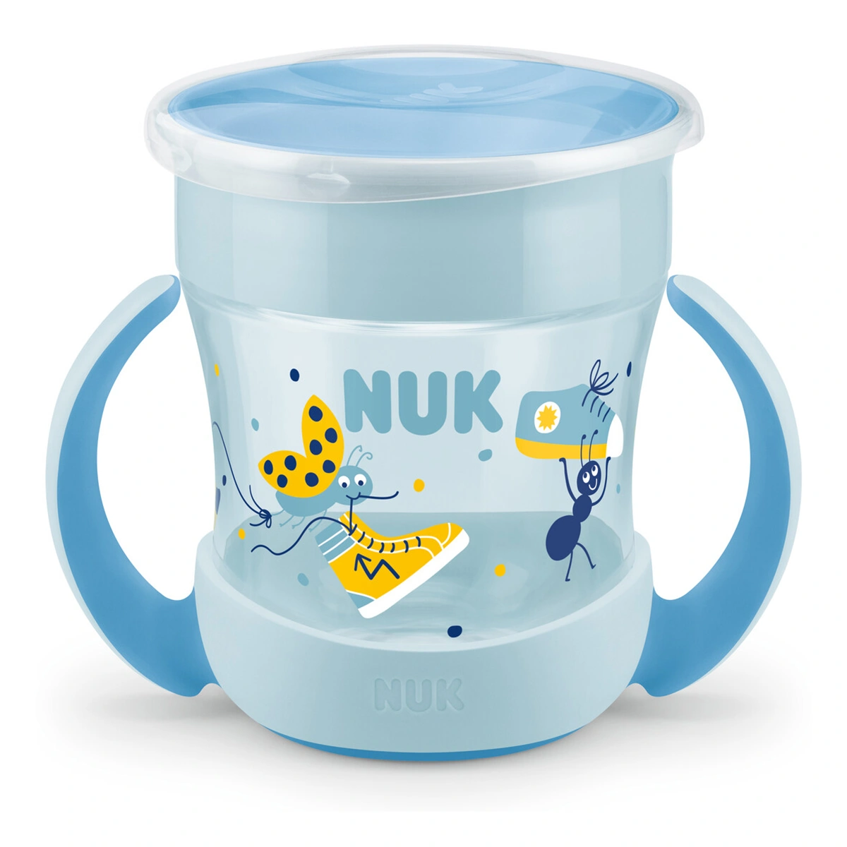Поїльник NUK Evolution Mini Magic блакитний 160 мл 10255605/10255462
