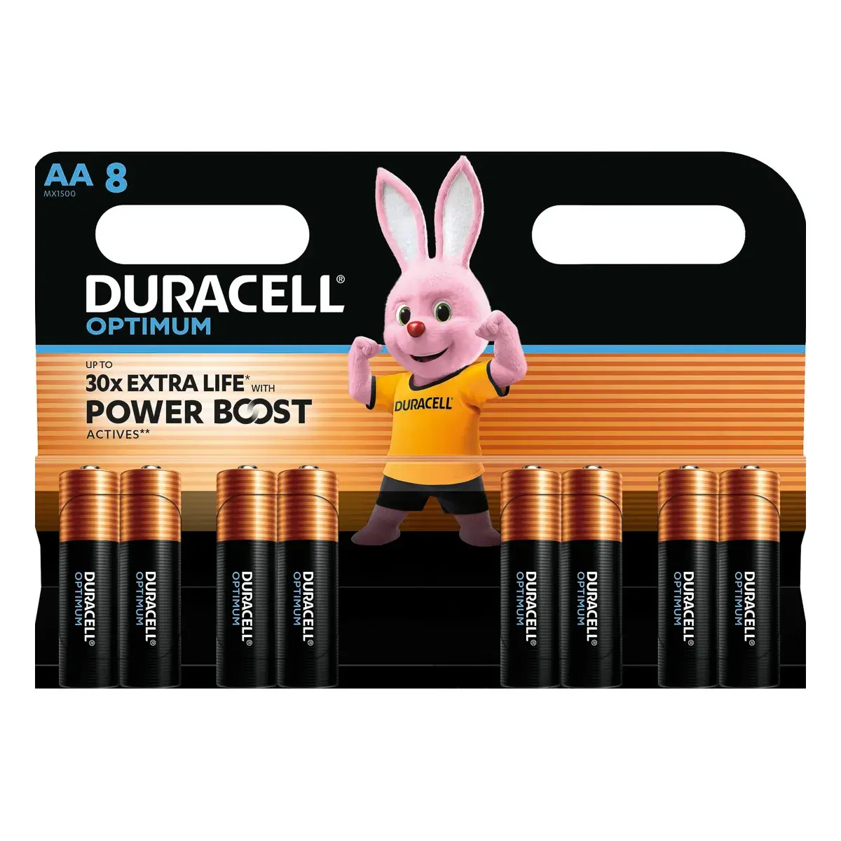 Лужні батарейки Duracell Optimum AA 8 шт