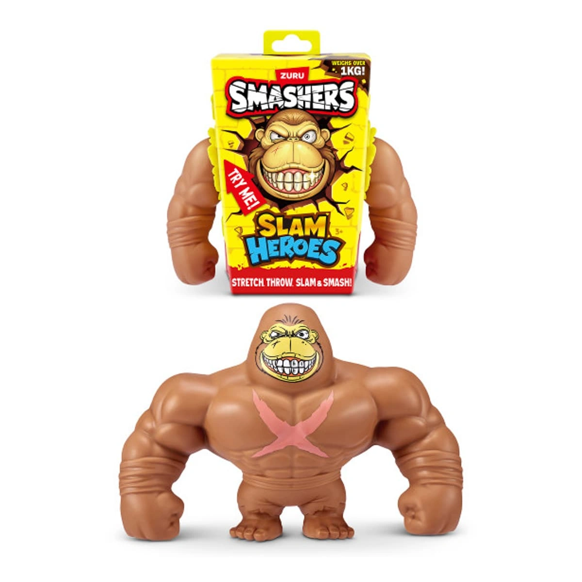 Стретч-іграшка Smashers Slam Heroes Brown Gorilla Коричнева Горила