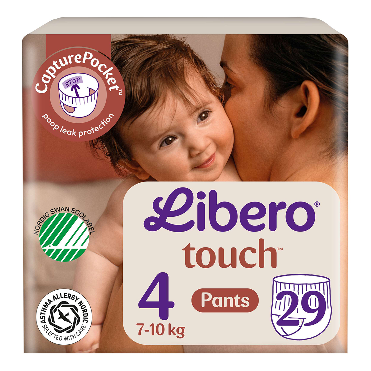 Підгузки-трусики Libero Touch 4 (7-10кг) 29 шт