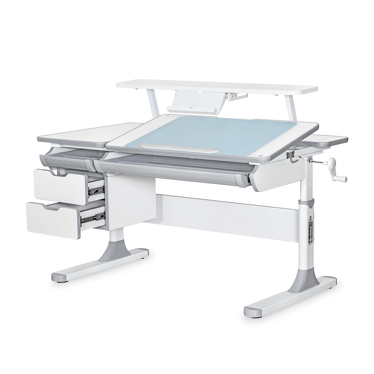 Cтіл Hamilton Multicolor Grey Lite з полицею S-50