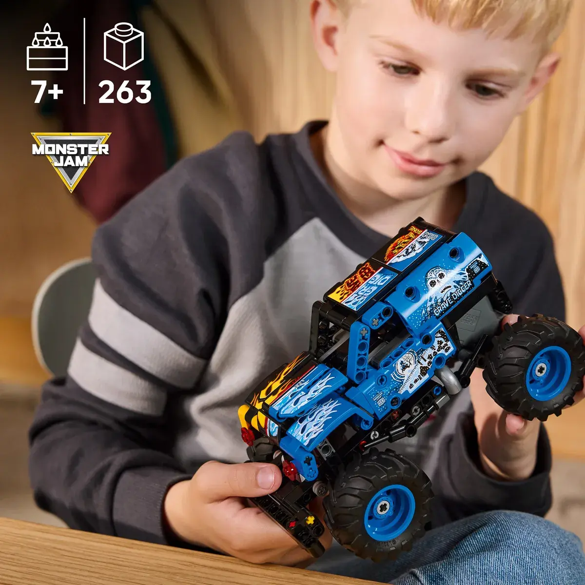 LEGO Technic Monster Jam Grave Digger Вогонь і лід 42219 — фото 2