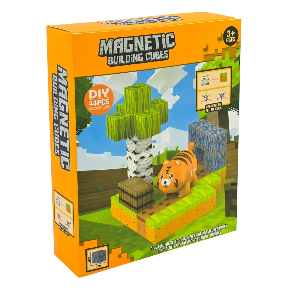 Магнітний конструктор Shantou Solar Cubes Тигр, JM924