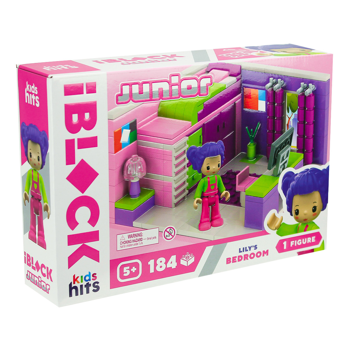 Конструктор Iblock Junior Lilys Bedroon 184 ел, KH08/001/1