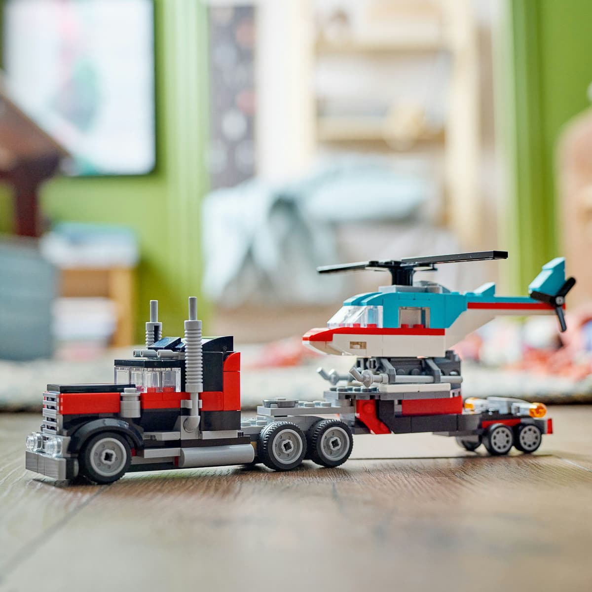 LEGO Creator Бортова вантажівка з гелікоптером 31146 — фото 4