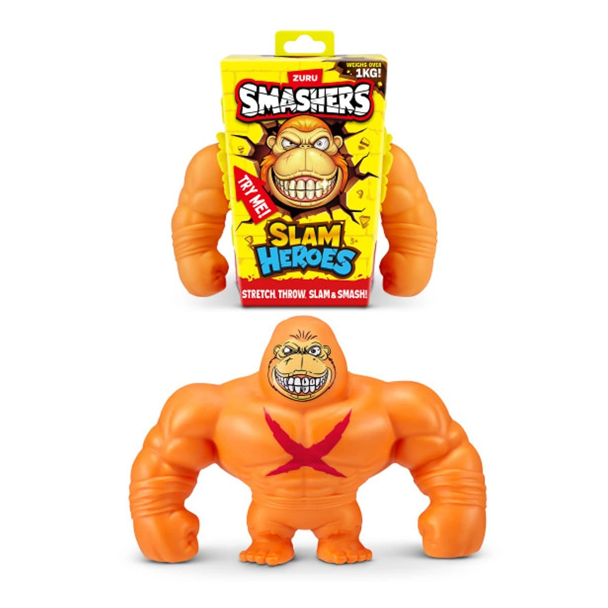 Стретч-іграшка Smashers Slam Heroes Orange Gorilla Помаранчева Горила