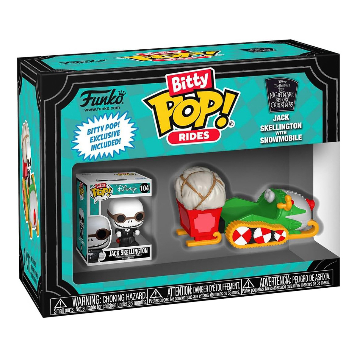 Набір колекційних фігурок Funko Pop! Rides Jack Skellington with Snowmobile, 83624