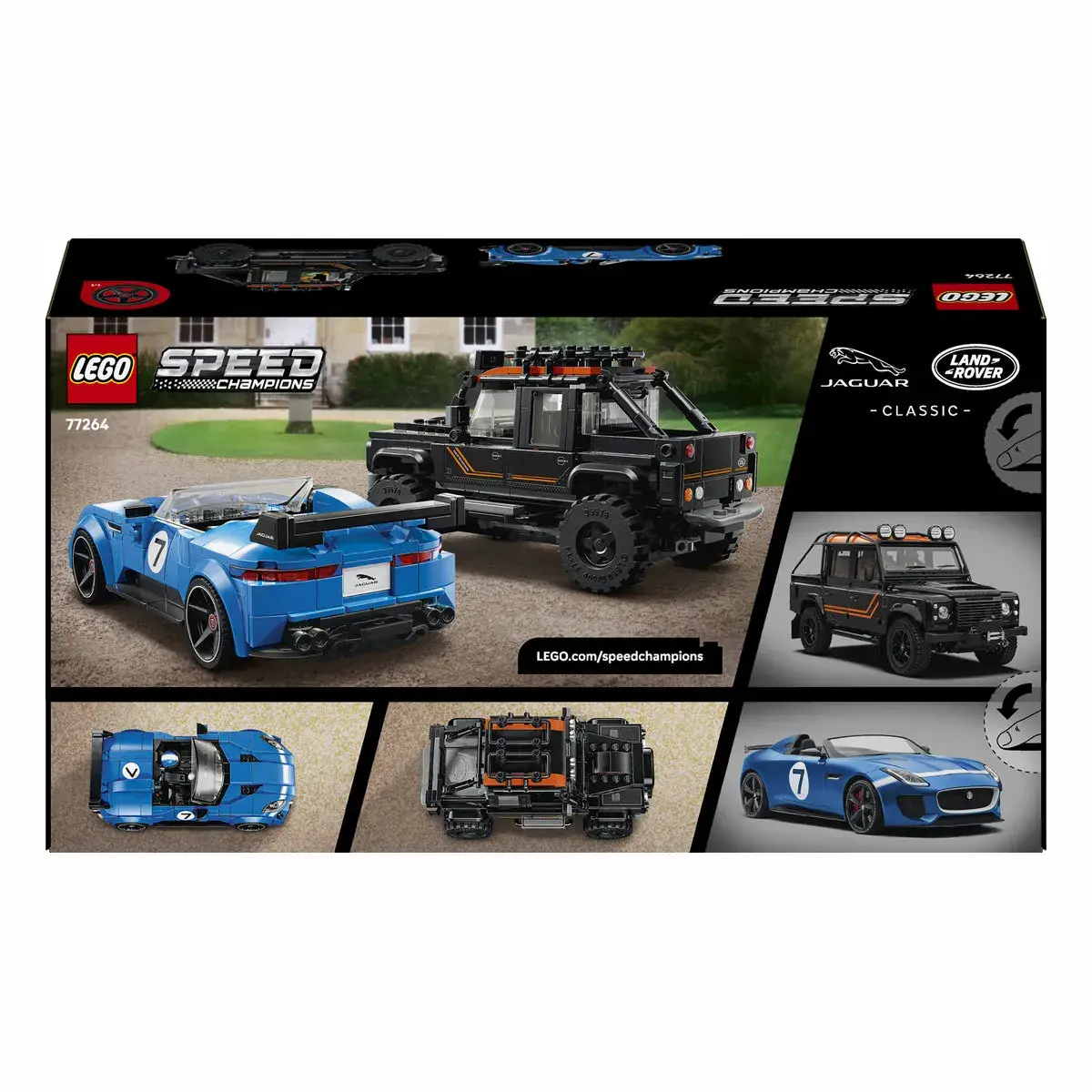 LEGO Speed Champions Jaguar Project 7 та Land Rover Defender 77264 — фото 9
