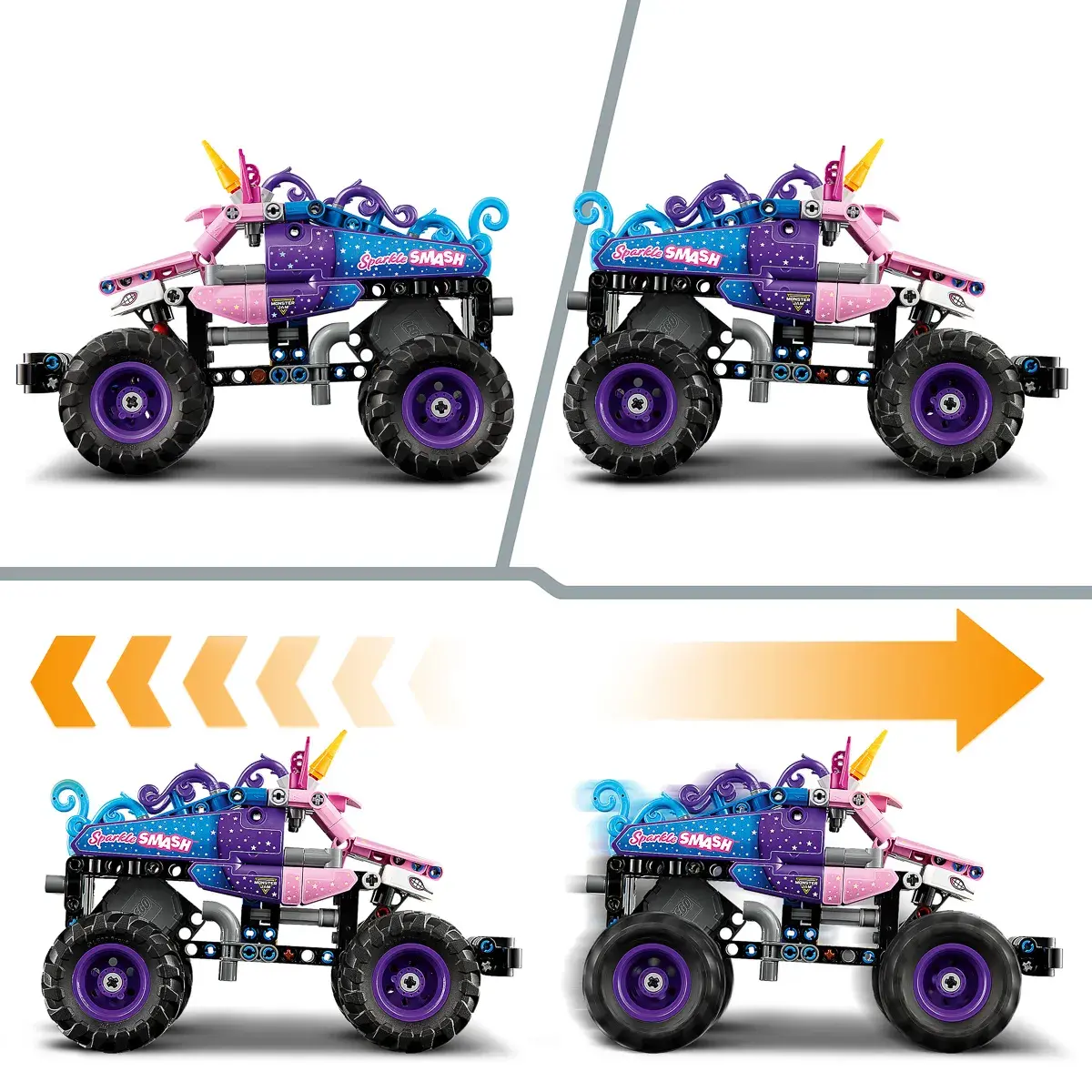 LEGO Technic Monster Jam Sparkle Smash із функцією «Pull-Back» 42220 — фото 16