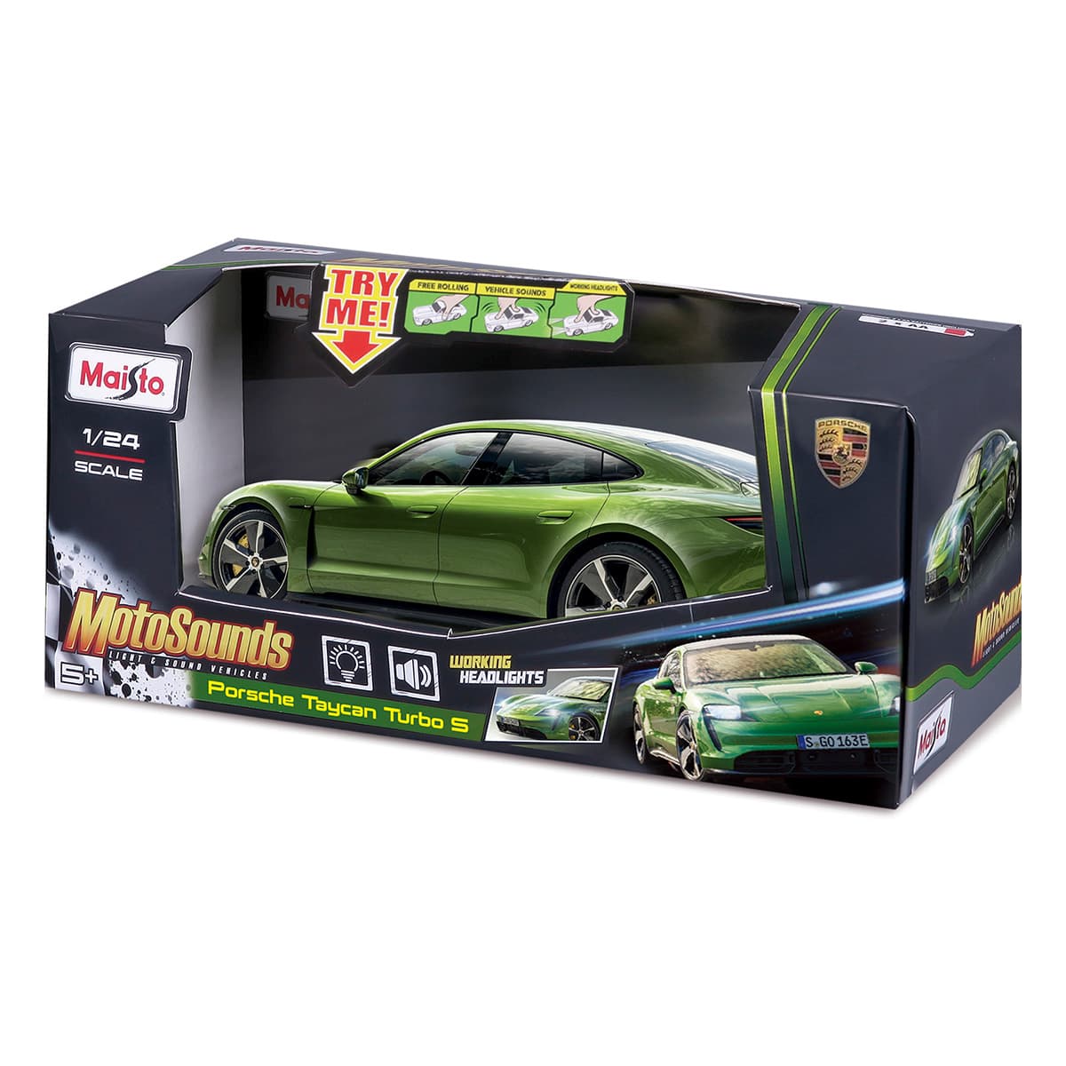 Машинка Maisto Porsche Taycan, 81731GREEN — фото 2