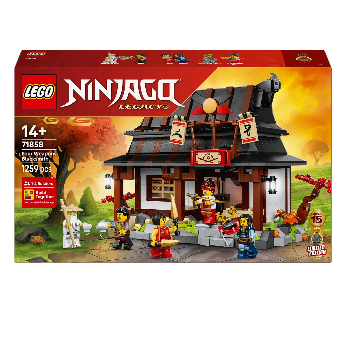 LEGO NINJAGO Ковальня «Чотири зброї». 15-та річниця 71858