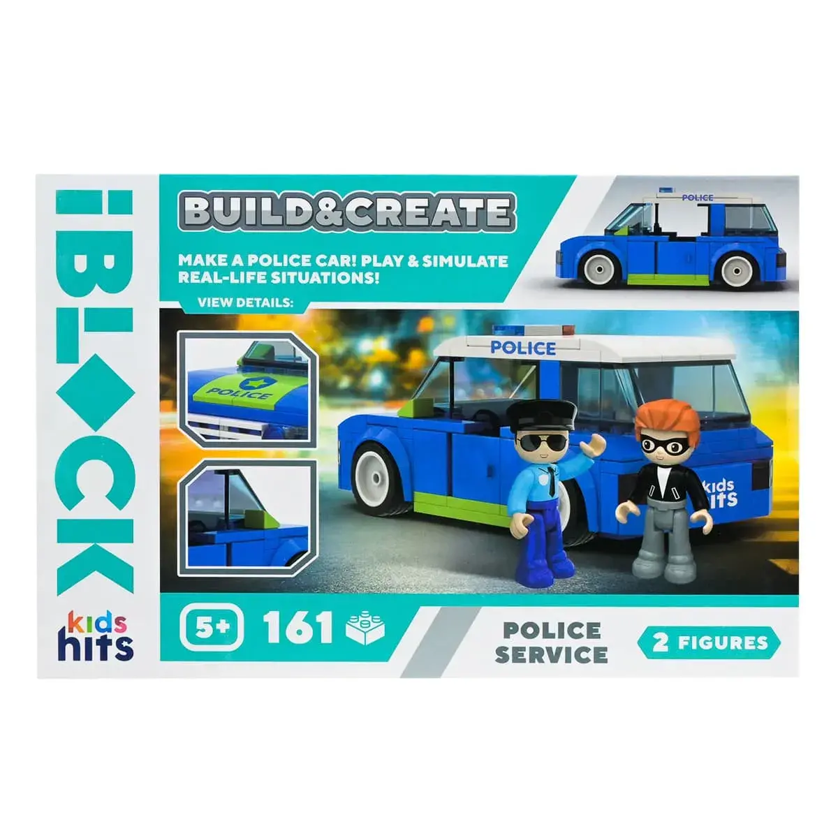 Конструктор Kids Hits IBlock Junior Поліція 161 ел, KH17/001/2 — фото 2