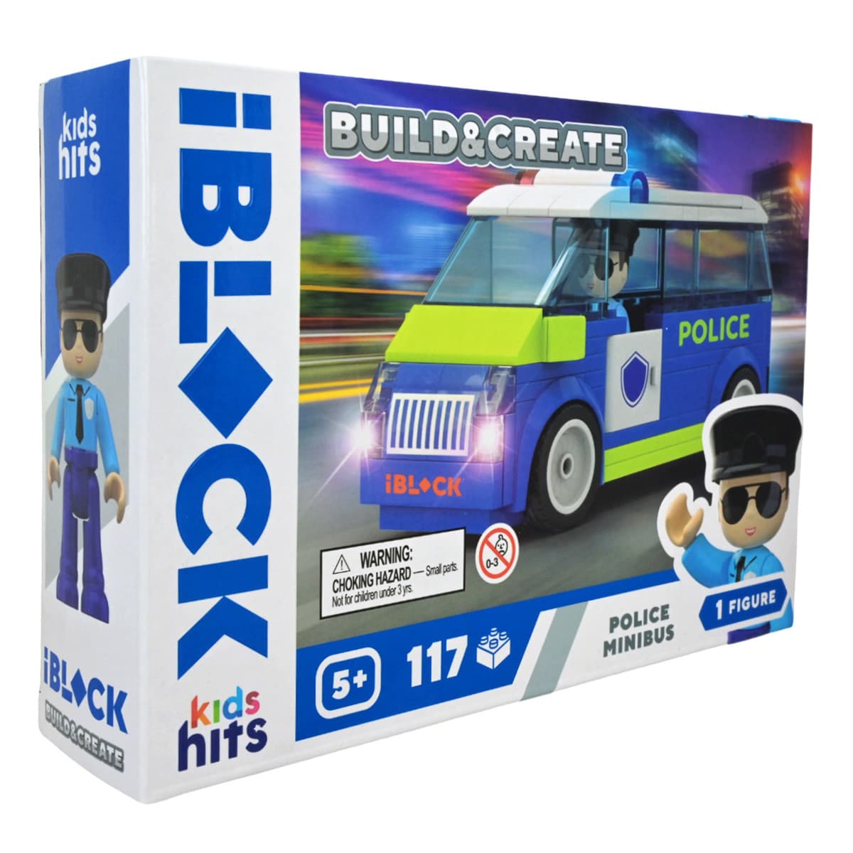 Конструктор Kids Hits IBlock Junior Мікроавтобус поліції 117 ел, KH41/002/4 — фото 3