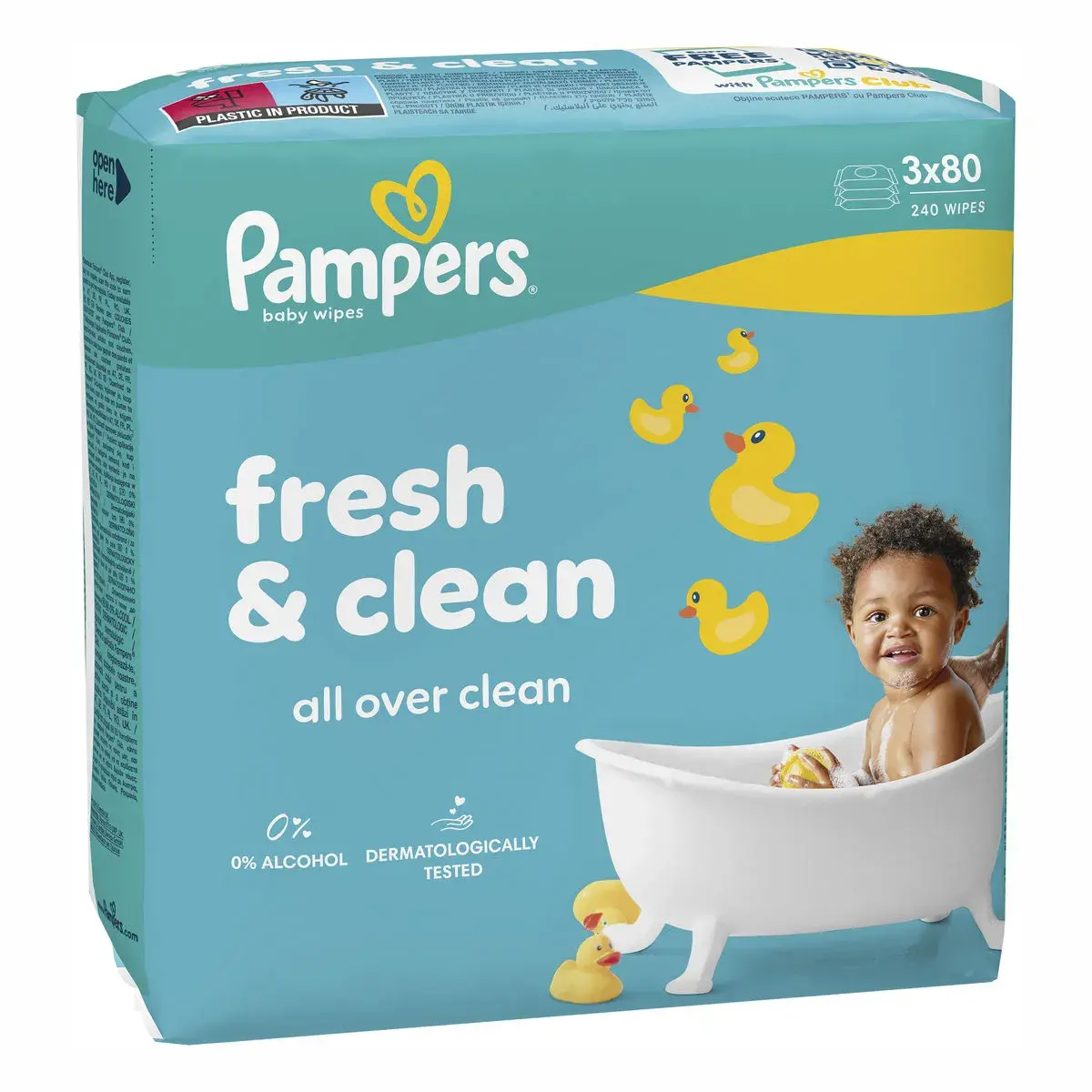 Серветки Pampers Fresh & Clean 3 x 80 шт (80873847)