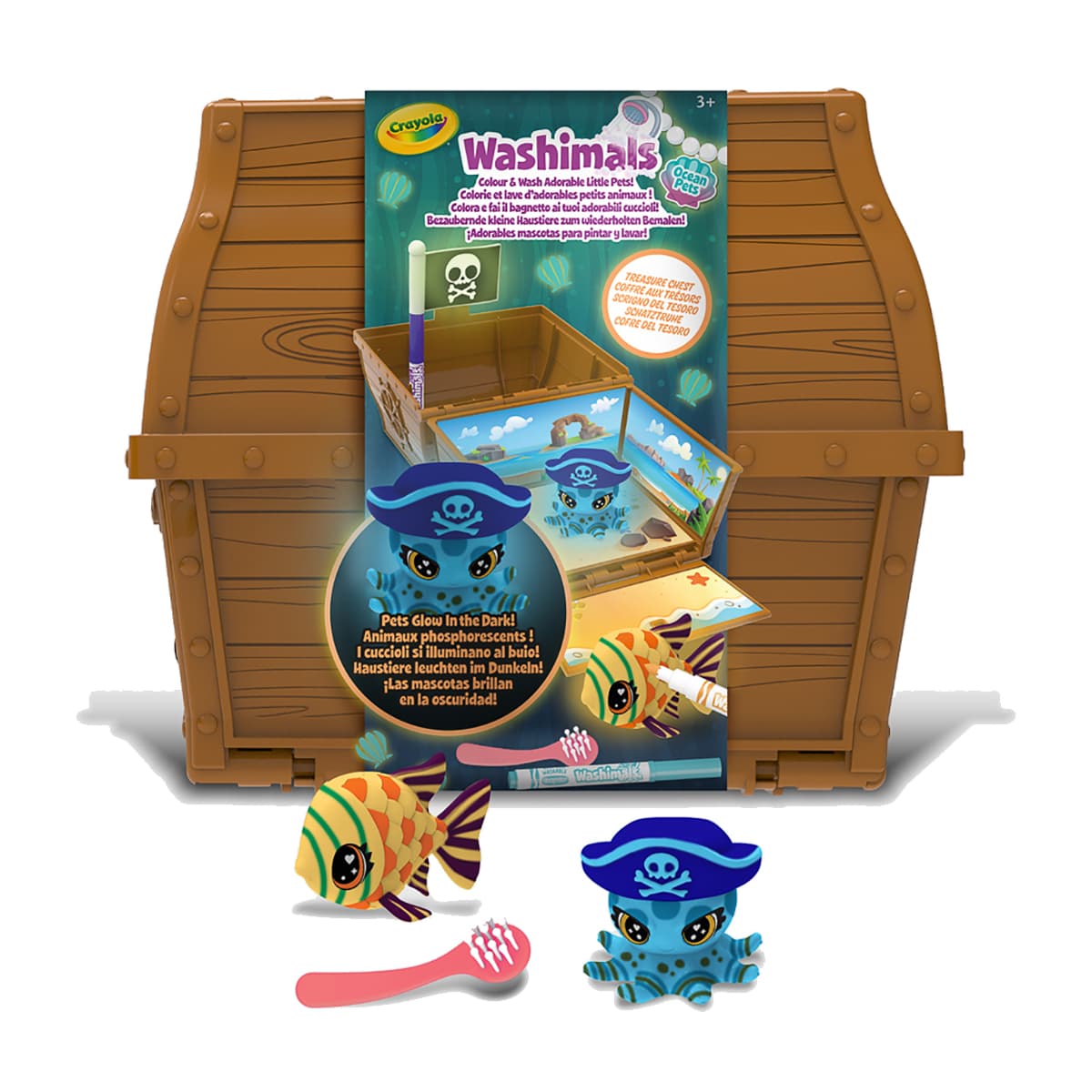 Набір для творчості Crayola Washimals Treasure Chest, 74-7510/74-7510-W — фото 3