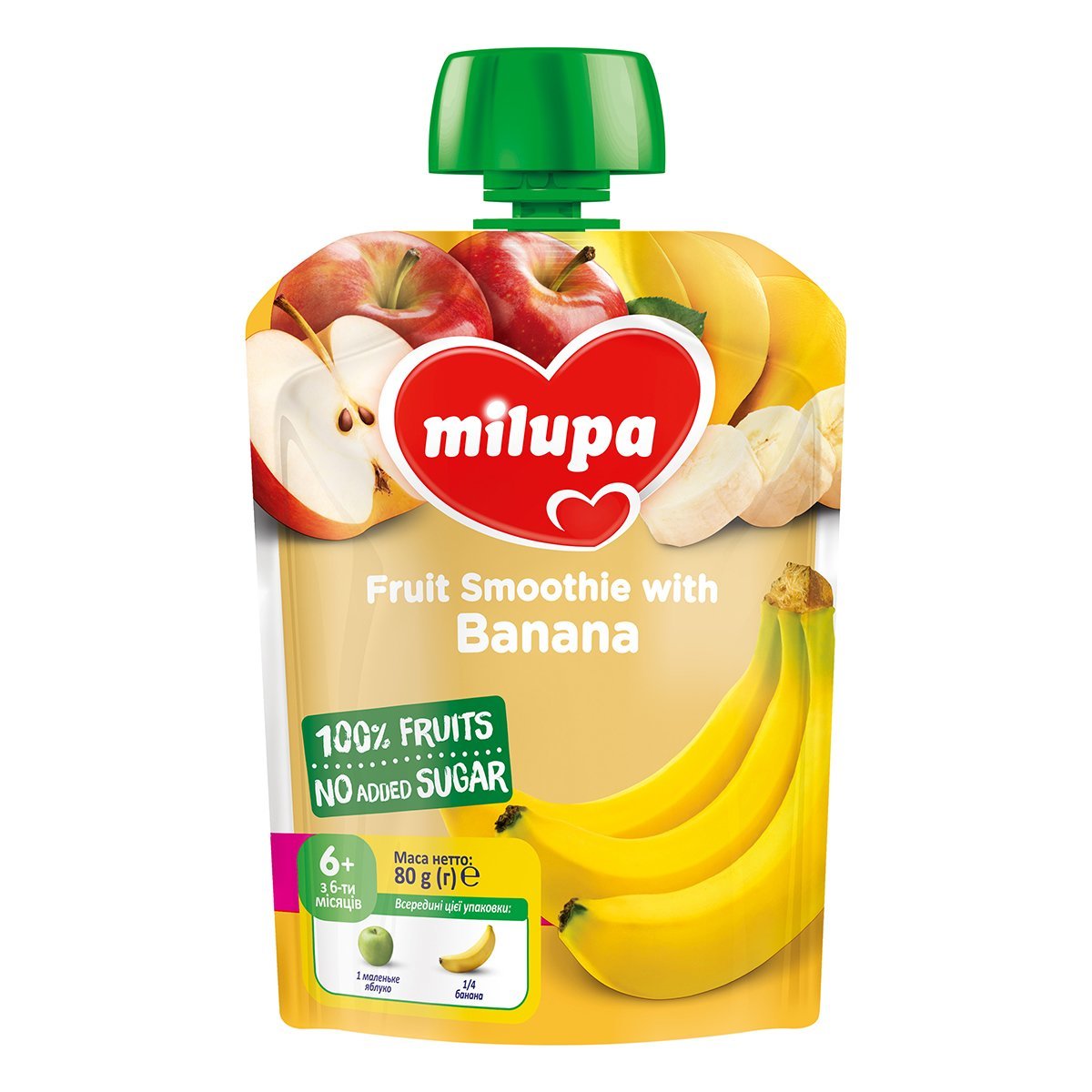 Фруктове смузі Milupa Яблуко Банан 80 г