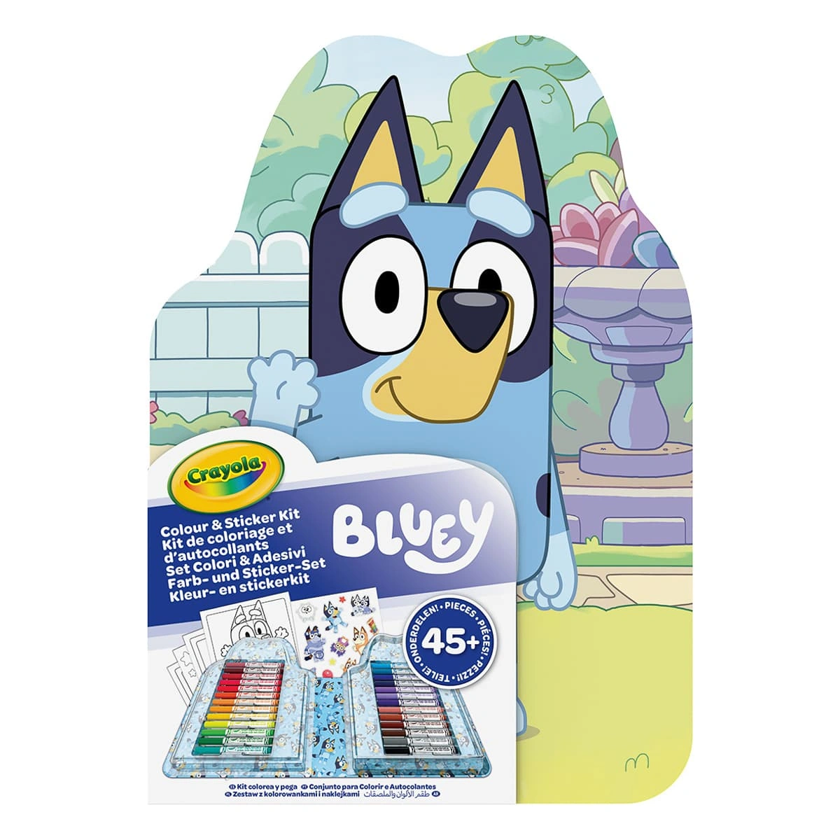Переносний набір для малювання Crayola Bluey з фломастерами та розмальовками, 04-0784