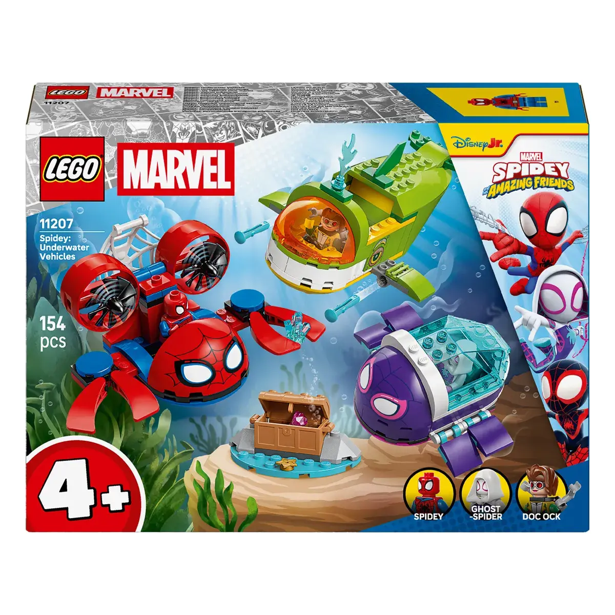 LEGO Marvel Spidey Павук: Підводні транспортні засоби 11207