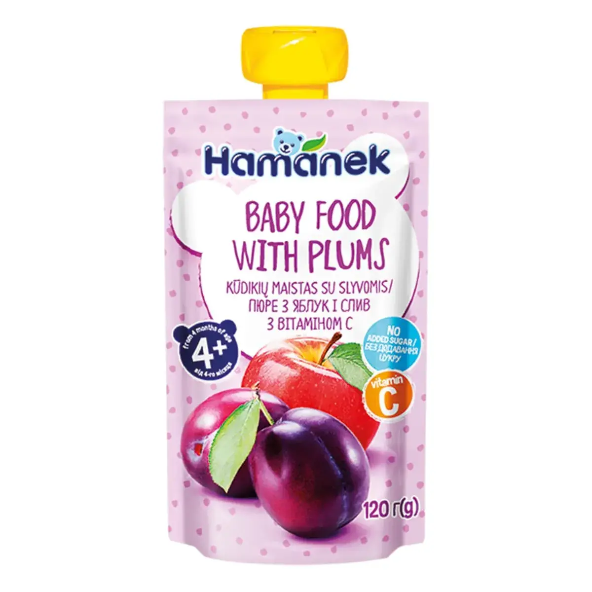 Пюре Hamanek Яблуко Слива 120 г