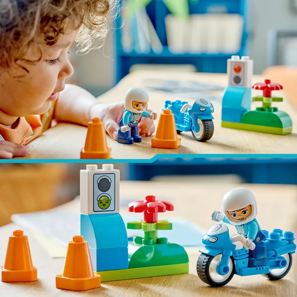 LEGO DUPLO Town Синій поліцейський мотоцикл 10471 — фото 5