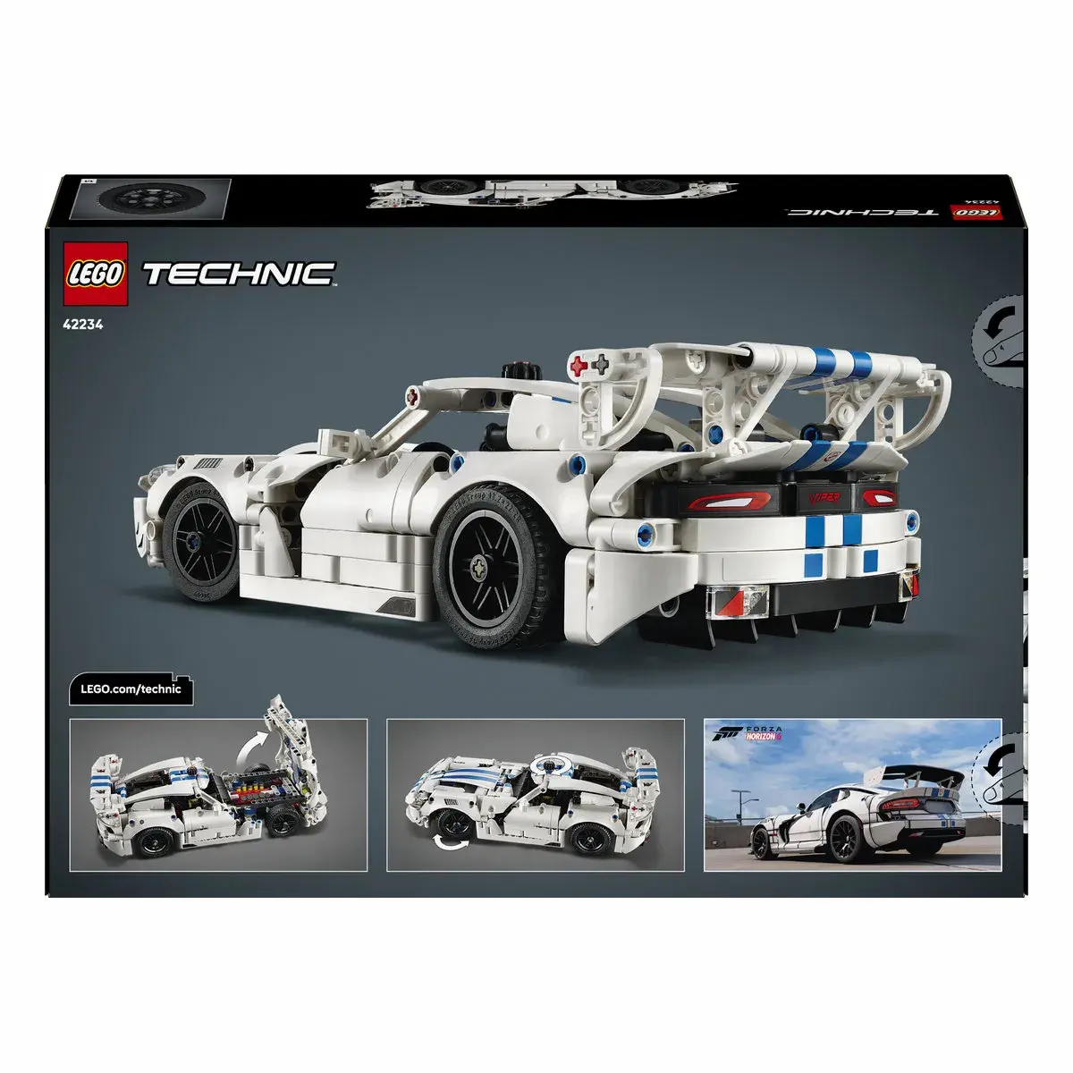 LEGO Technic Спортивний автомобіль Dodge Viper GTS-R 42234 — фото 9