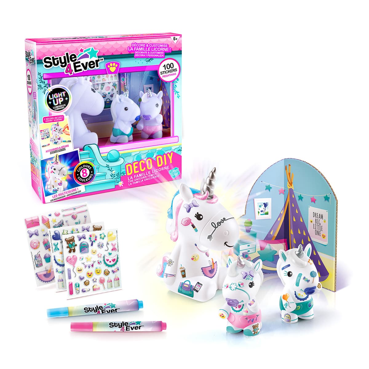 Canal Toys DIY Style 4 Ever Сім'я сяючих єдинорогів, OFG287 — фото 2