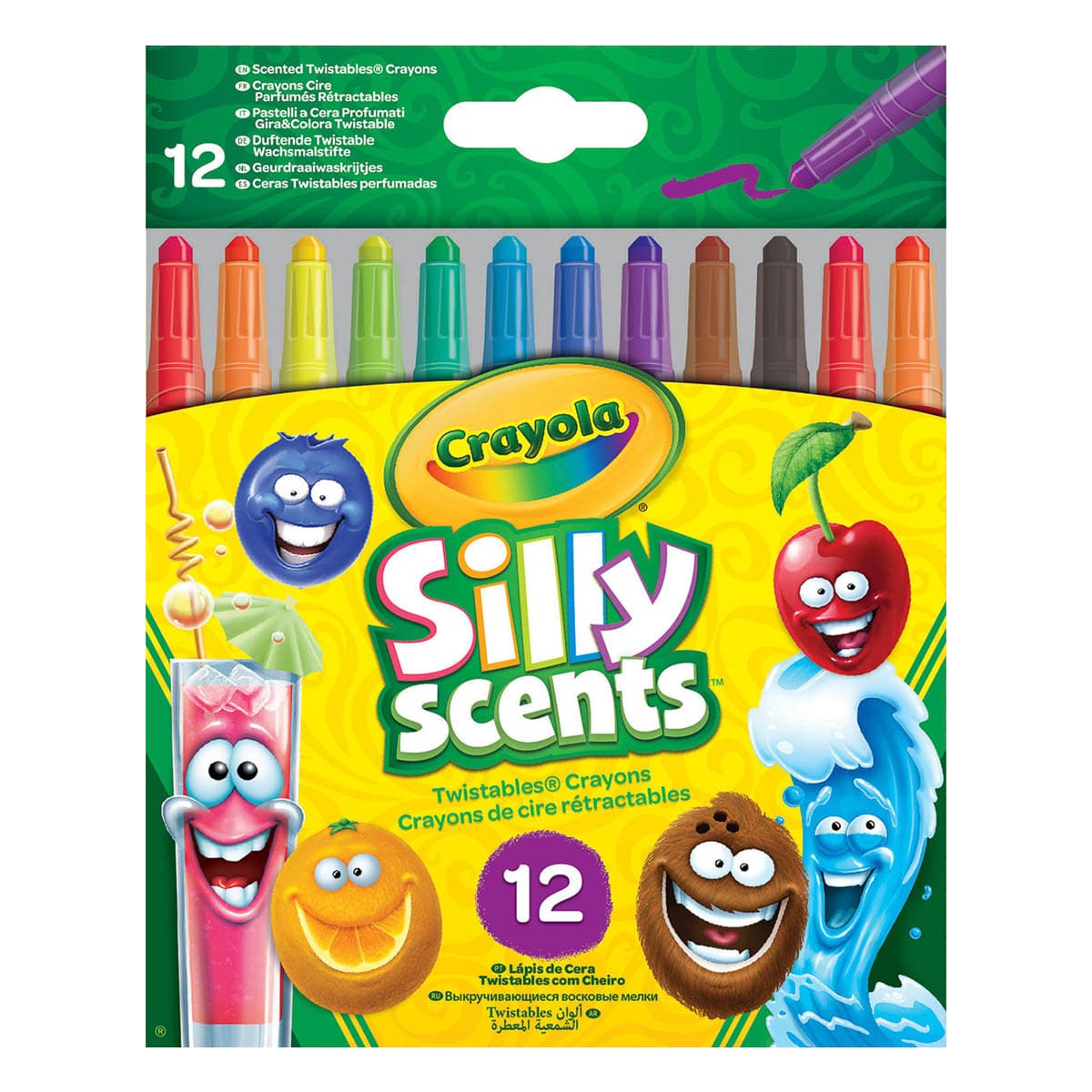 Набір воскової крейди Crayola Silly Scents Twistables Ароматизовані 12 шт, 256321.024