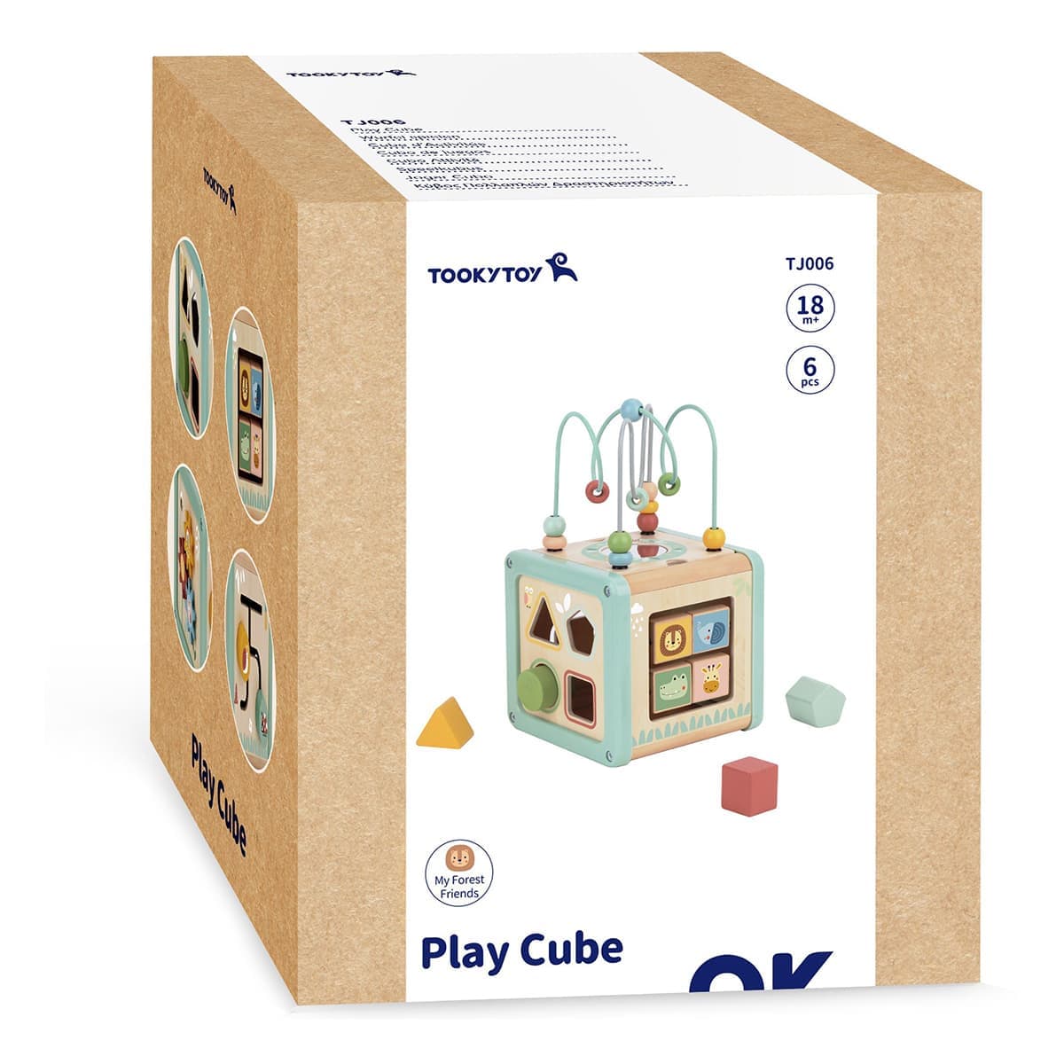Розвиваюча іграшка Tookytoy Куб-сортер лабіринт, TJ006 — фото 2