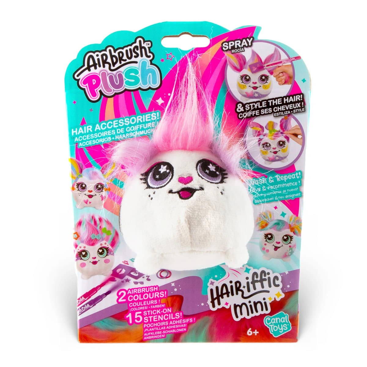 Набір Canal Toys Diy Airbrush plush Hair'iffic Зроби зачіску Пінкі — фото 2