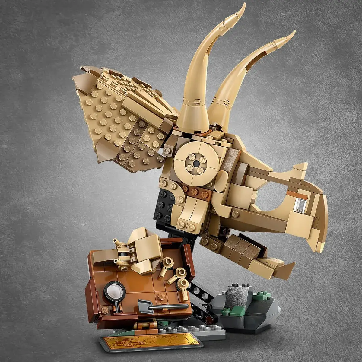LEGO Jurassic World Скам'янілості динозаврів: череп трицератопсу 76969 — фото 6