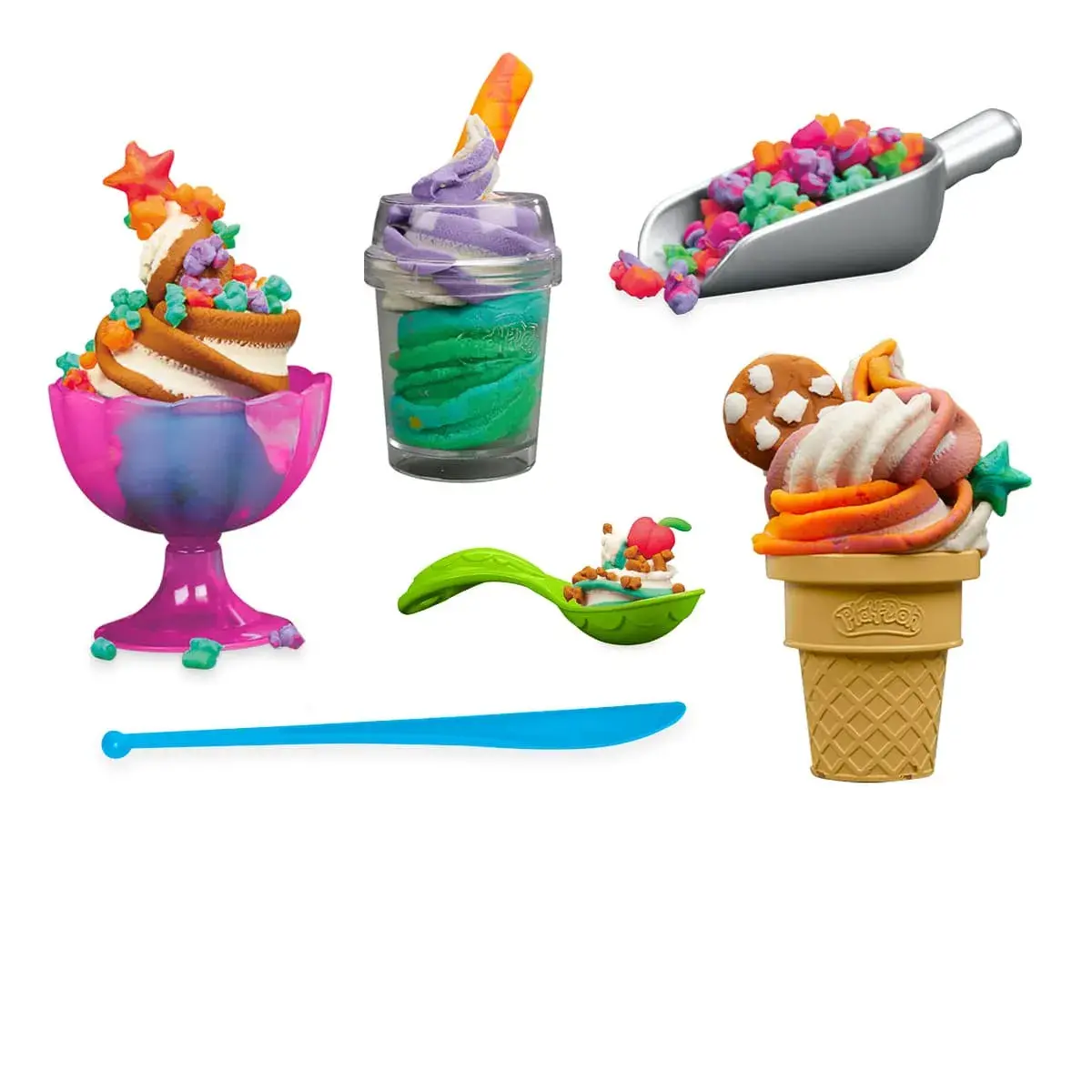 Набір для творчості Play-Doh Веселковий вихор морозива, G0028 — фото 3
