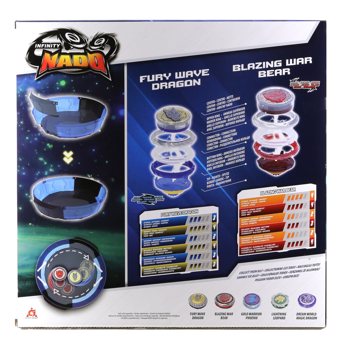 Набір Auldey Infinity Nado VI Battle Set Fury Wave Dragon vs Blazing War, EU654181 — фото 4