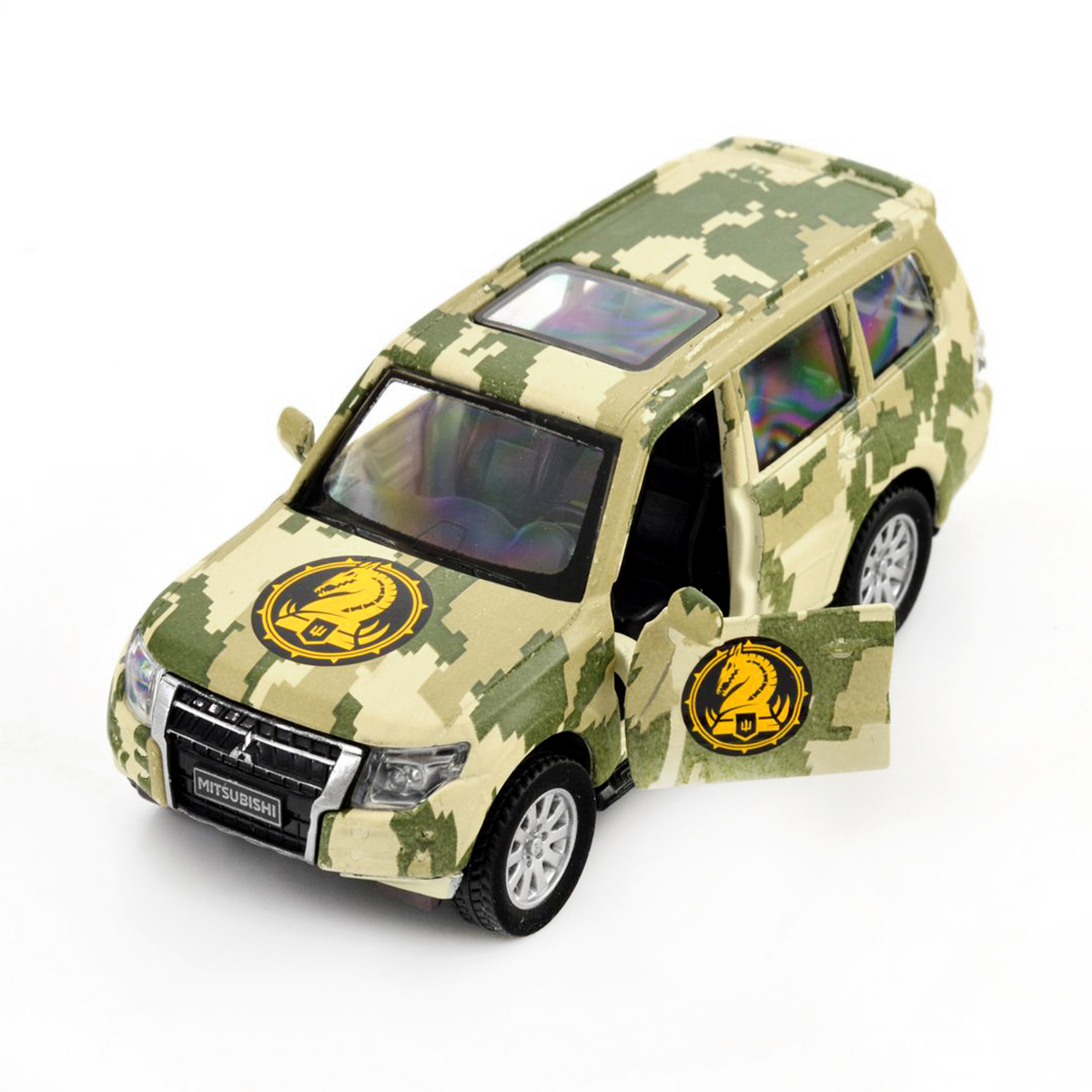 Колекційна модель TechnoDrive Шеврони Героїв Mitsubishi Pajero 4WD Tubro 47 ОМБр, 250361M — фото 6