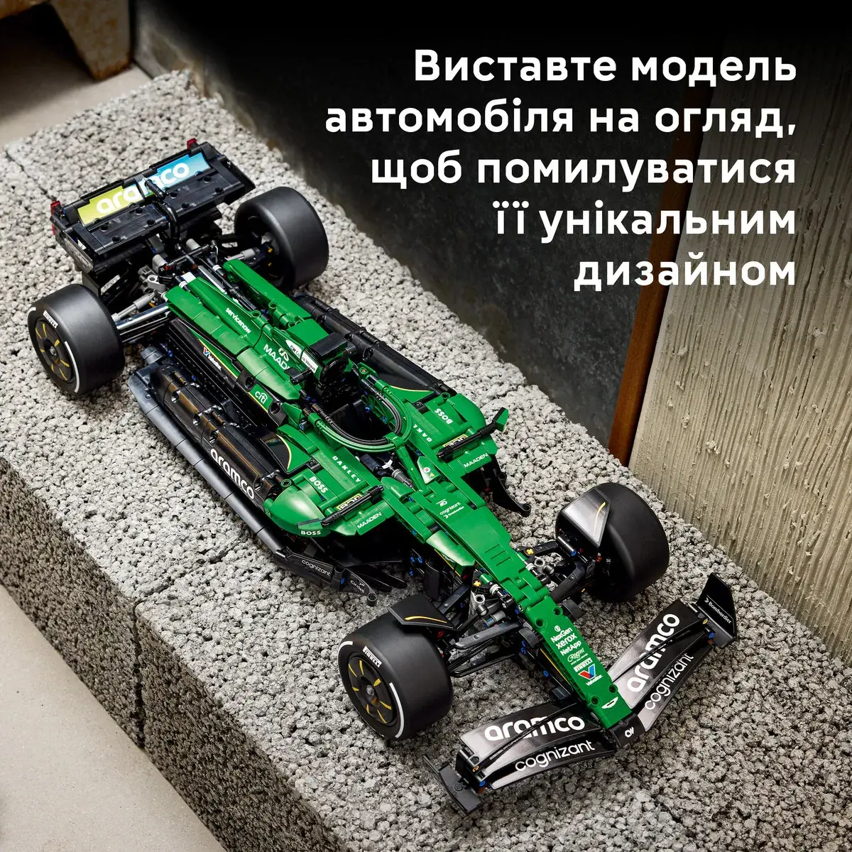 LEGO Technic Автомобіль «Формули-1» Aston Martin Aramco AMR25 42240 — фото 6