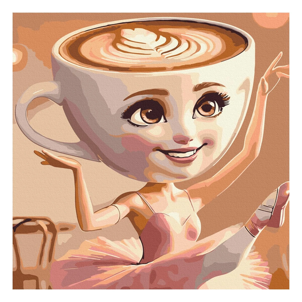Картина за номерами Brushme Ballerina Cappuccino, SBS037