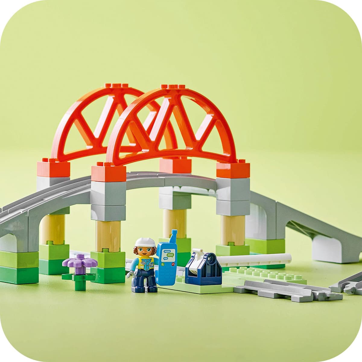 LEGO DUPLO Додатковий набір. Залізничний міст і колії 10426 — фото 7