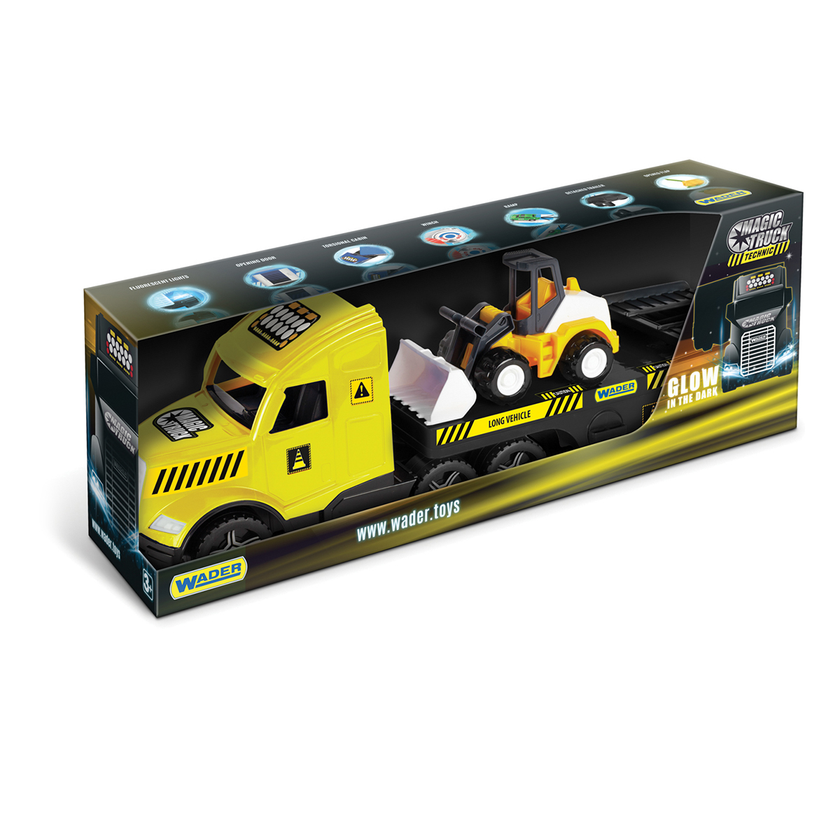 Вантажівка Wader Magic Truck Technic з бульдозером, 36430