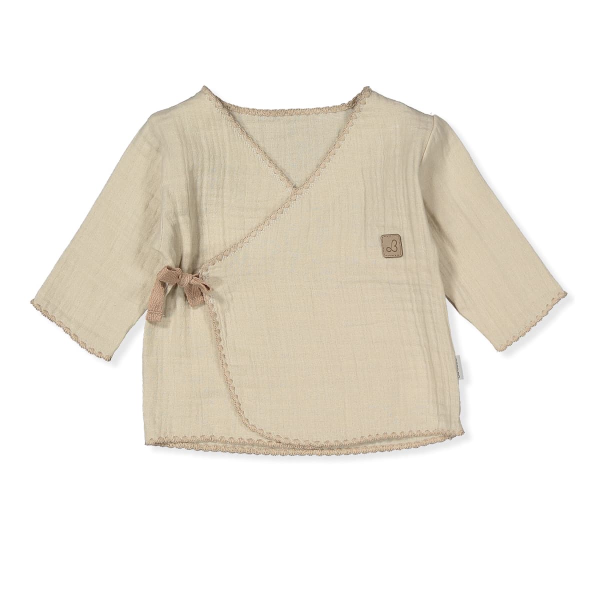 Комплект Bebetto Льоля Повзунки Шапочка Царапки Слинявчик Z1010 Beige, р. 62 — фото 2