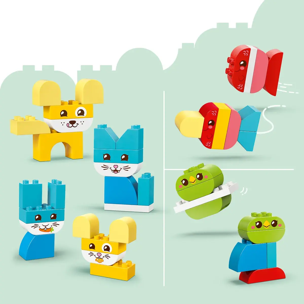 LEGO DUPLO My First Чарівні творчі домашні улюбленці 3 в 1 10477 — фото 5