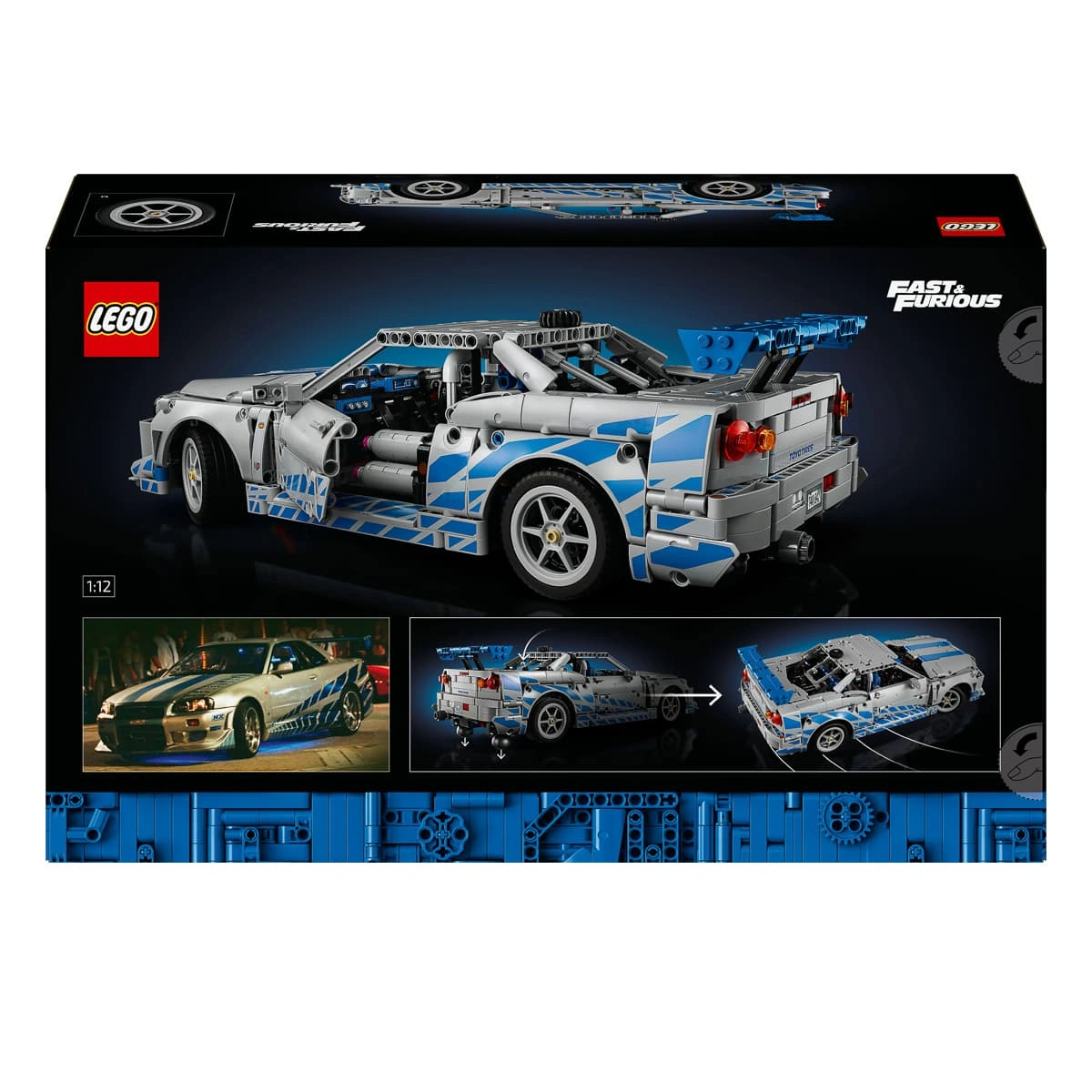 LEGO Technic Подвійний форсаж Автомобіль Nissan Skyline GT-R (R34) 42210 — фото 10