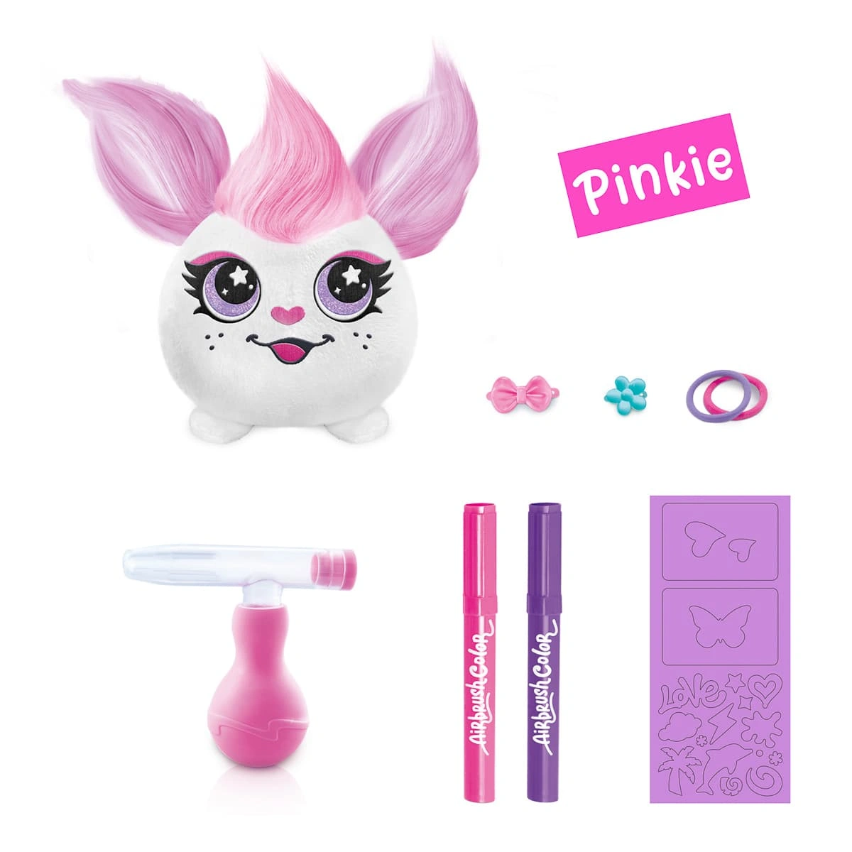Набір Canal Toys Diy Airbrush plush Hair'iffic Зроби зачіску Пінкі — фото 8