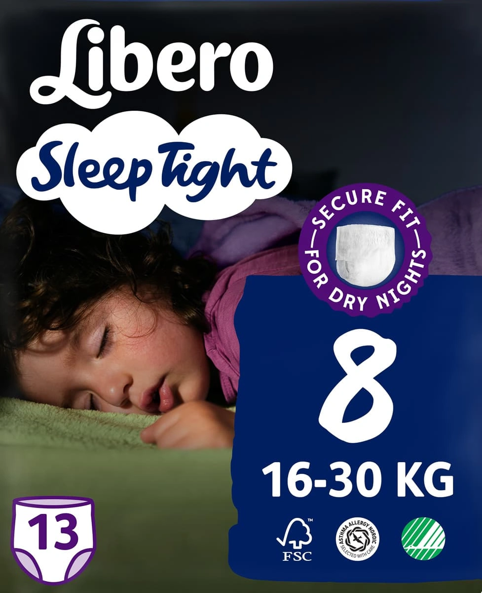 Підгузки-трусики Libero Sleep Tight 8 (16-30 кг) 13 шт 8407