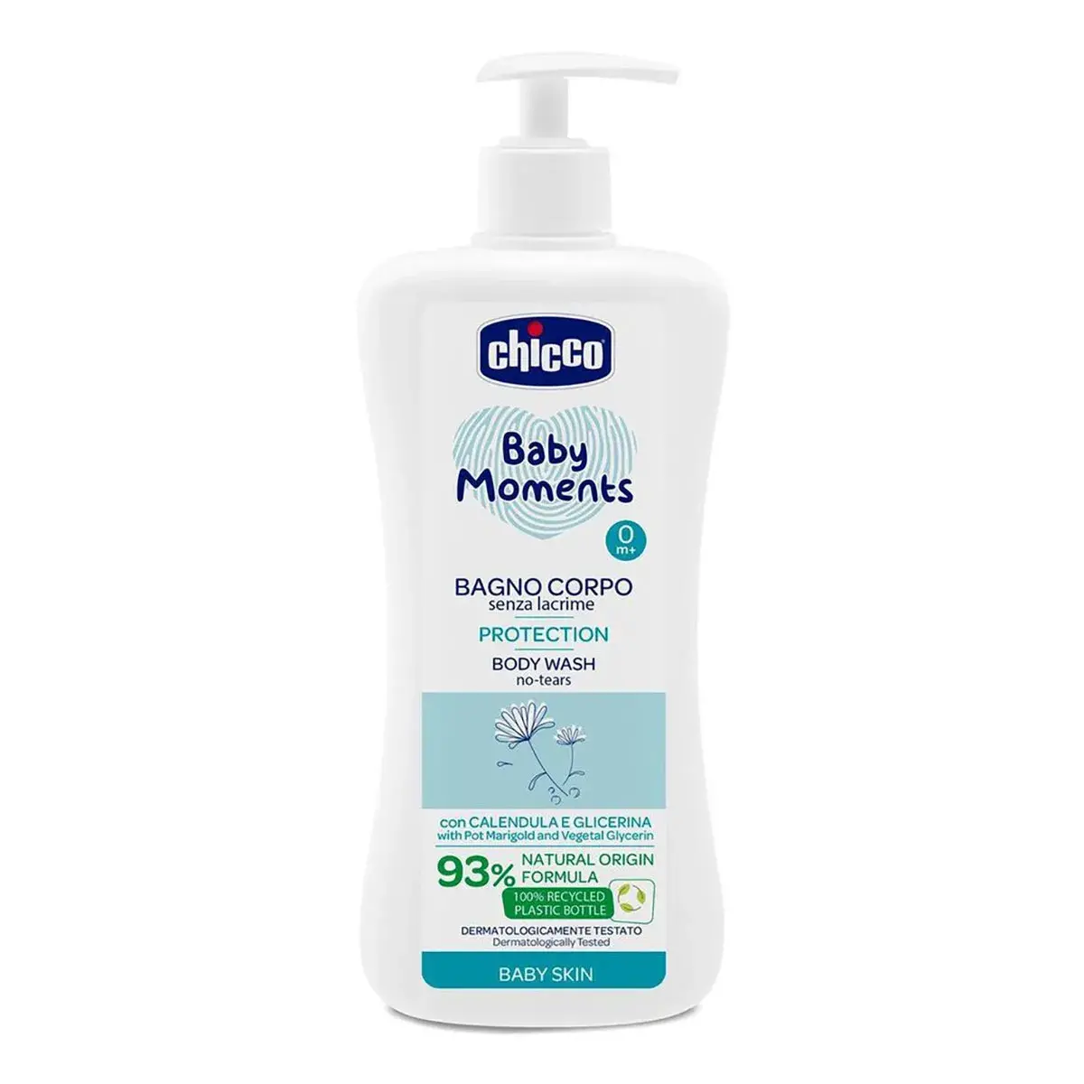 Гель для купання Chicco Без Сліз Baby Moments з екстрактом календули 750 мл 10581