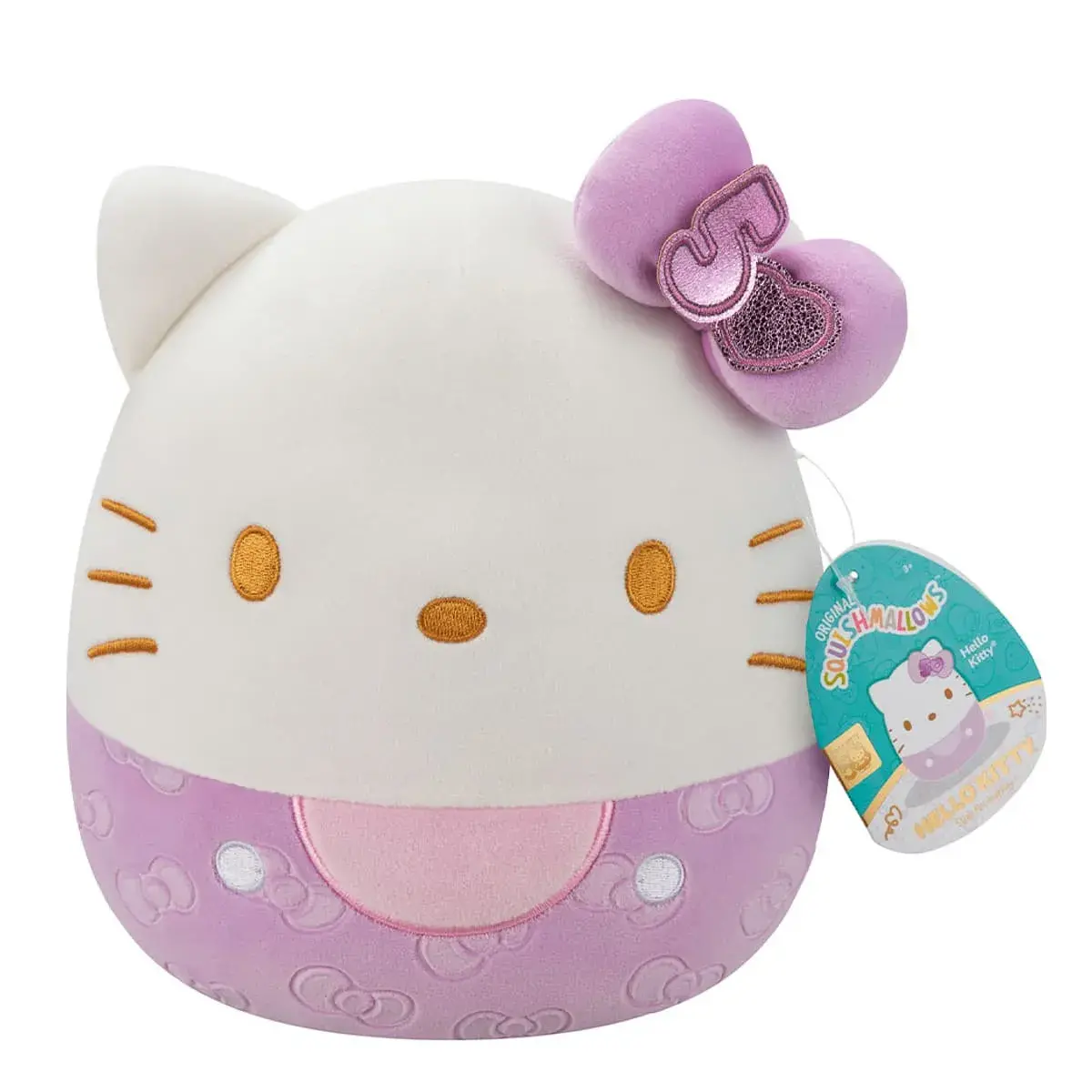М'яка іграшка Squishmallows Хелоу Кітті в пурпуровому 20 см, SQSN00499 — фото 2