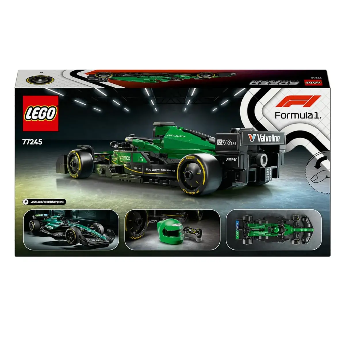 LEGO Speed ​​Champions Автомобіль для перегонів Aston Martin Aramco F1 AMR24 77245 — фото 8