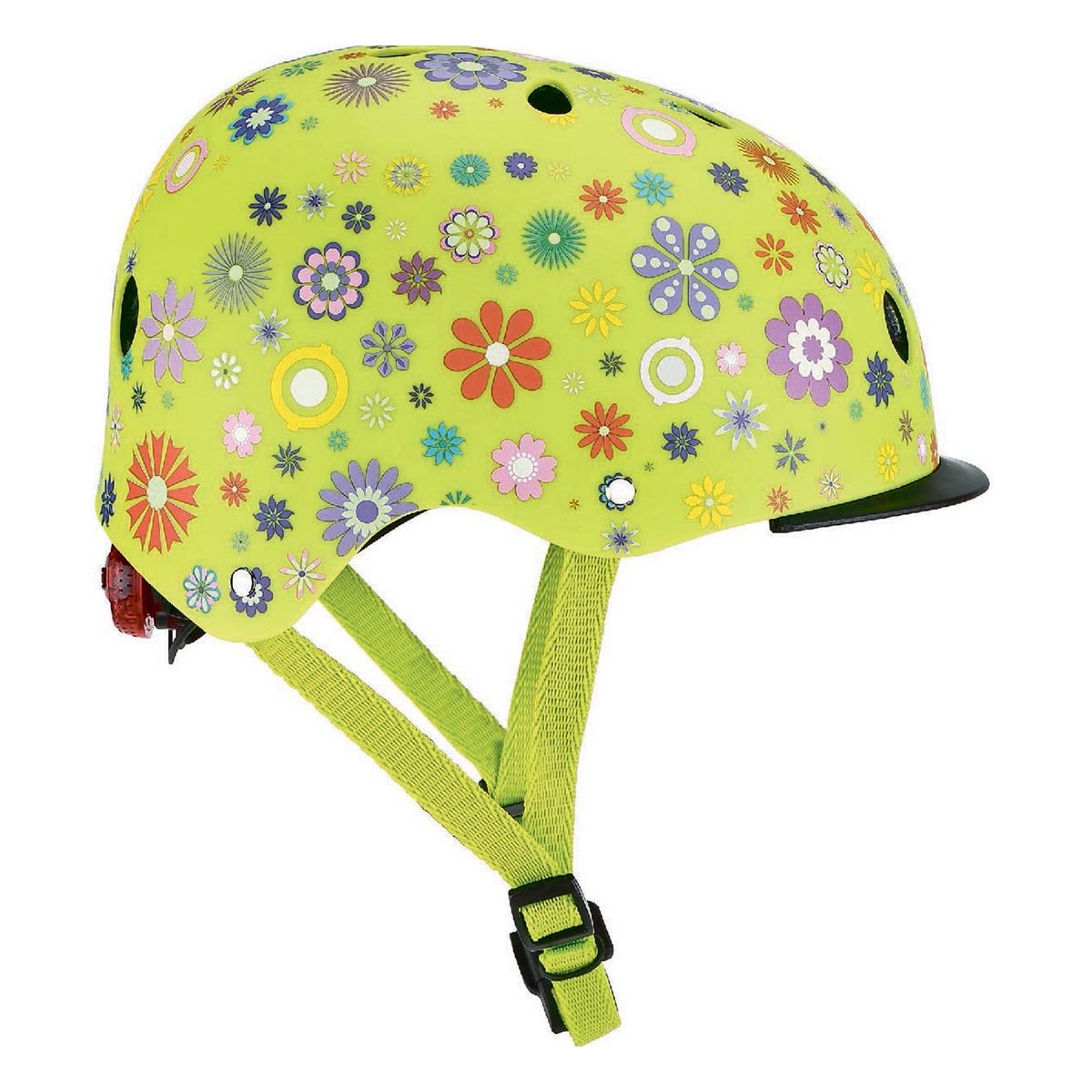Шолом захисний Globber Квіти Green 48 – 53 см (XS/S), 507-106