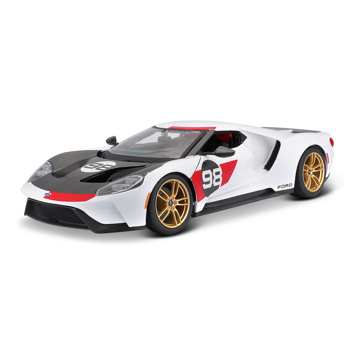 Автомодель Maisto Ford GT Heritage 2021, 1:18, 31390WHITE