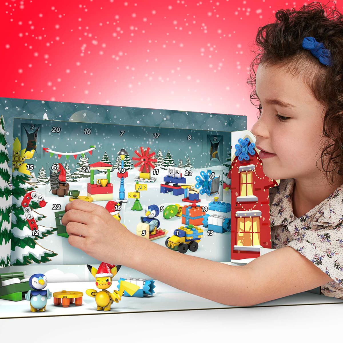 Адвент-календар-сюрприз Pokemon Mega Construx Зимові пригоди Покемонів, GYG99 — фото 6