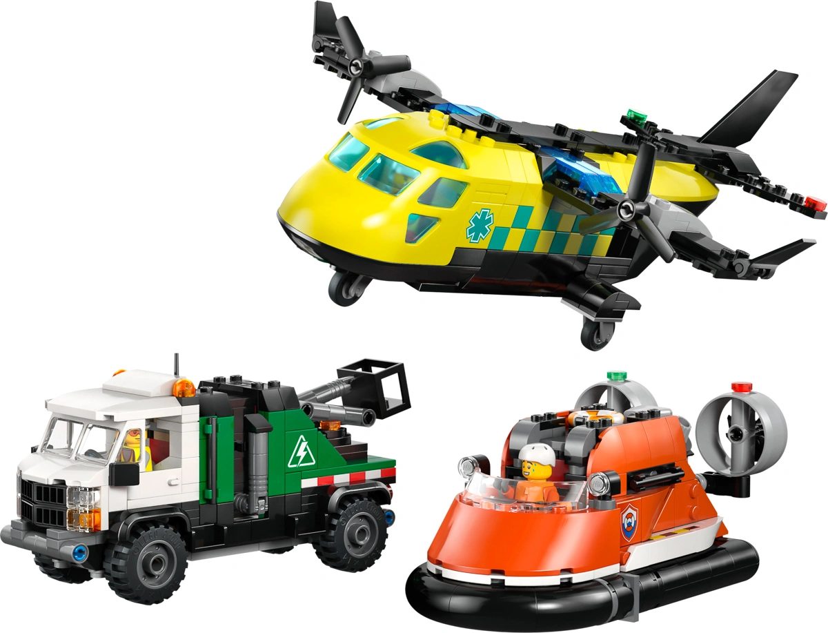 LEGO City Great Vehicles Ремікс літака, вантажівки та судна на повітряній подушці 60505 — фото 7