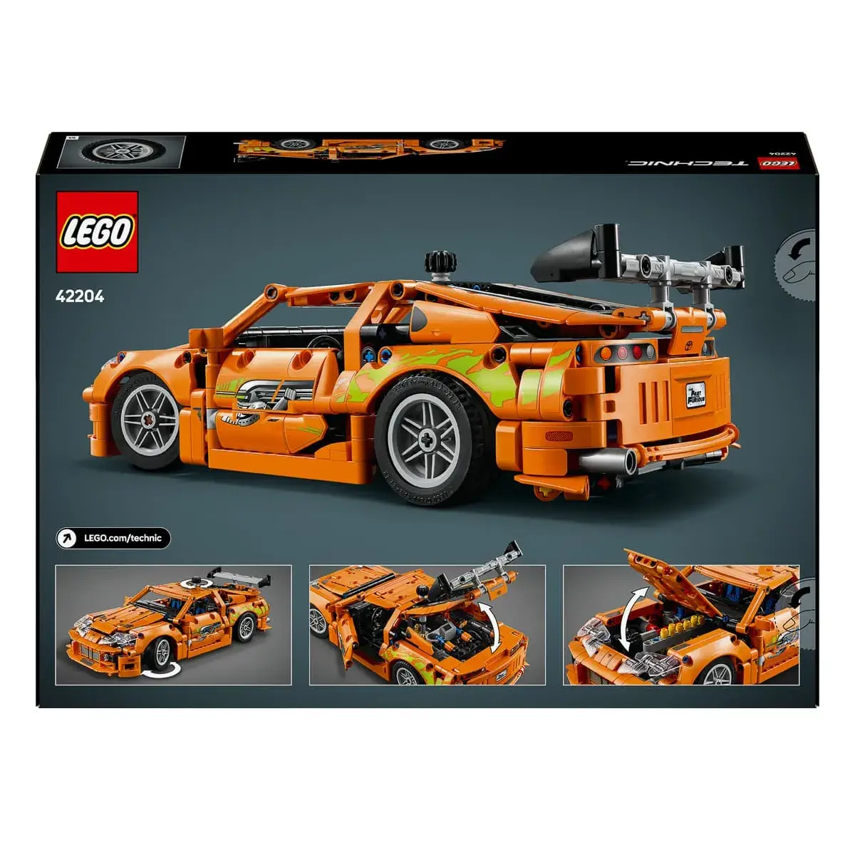 LEGO Technic Fast and Furious Toyota Supra MK4, 42204 — фото 6